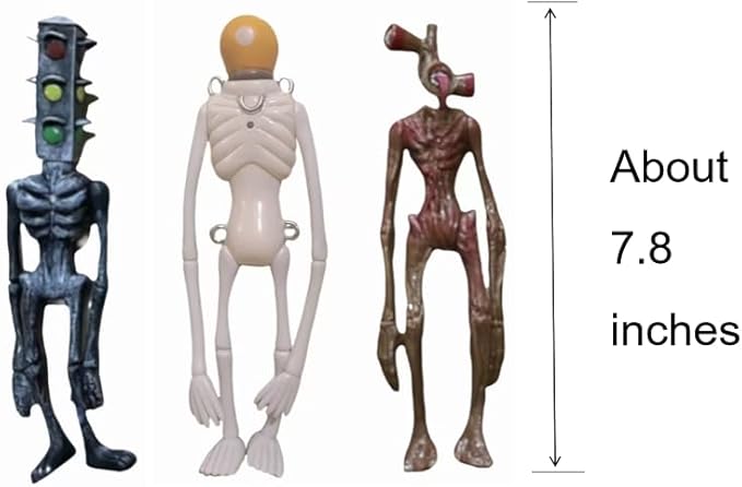 4 PCS Siren Head Toys Action Figure Horror Model Doll Gift for Kids Birthday Halloween Christmas Party Toys (Series A)