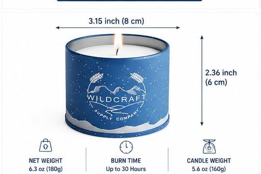 Citronella Candle Soy Wax Candles Aromatherapy Outdoor Indoor Candles Natural Soy Wax Candle with Rosemary Peppermint Lemongrass and Cedarwood