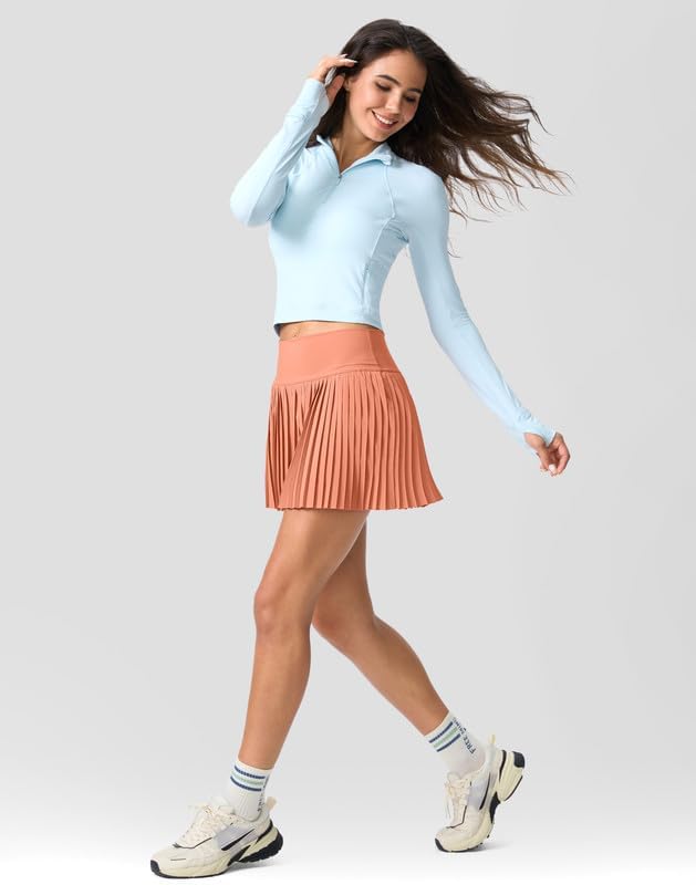Pleated Tennis Skirt for Women with Pockets Shorts Women's High Waisted Lightweight Athletic Golf Skorts Skirts