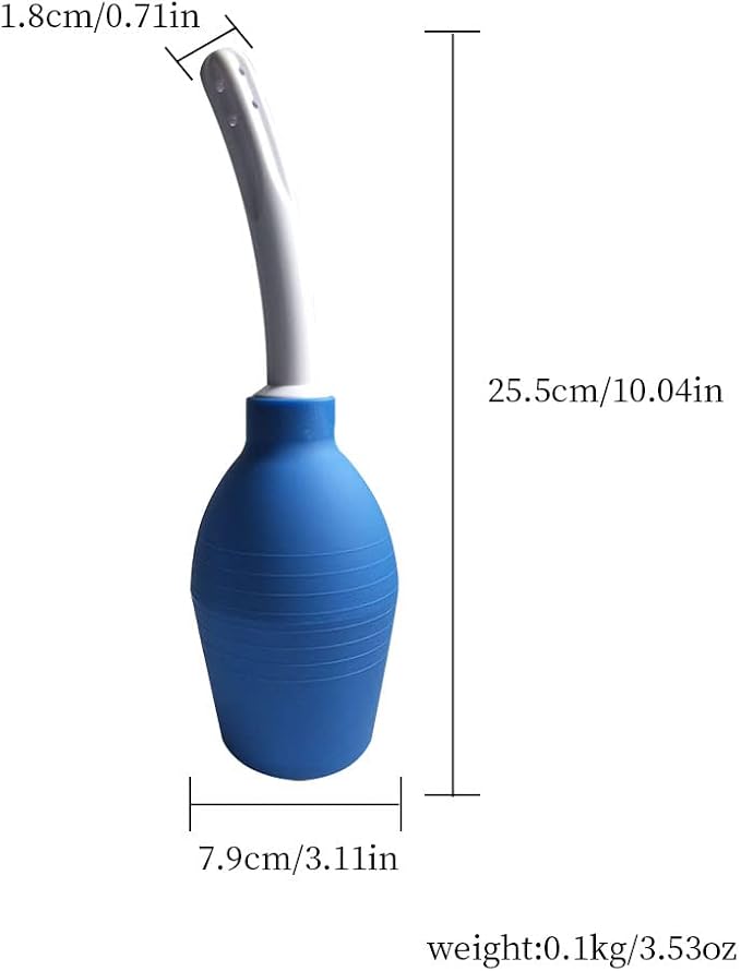 Magik 1-2 Pcs 310ml Anal Douche Bottle Enema Bulb Vaginal Douche Cleaner Bag Kit (2 Pack, Blue)