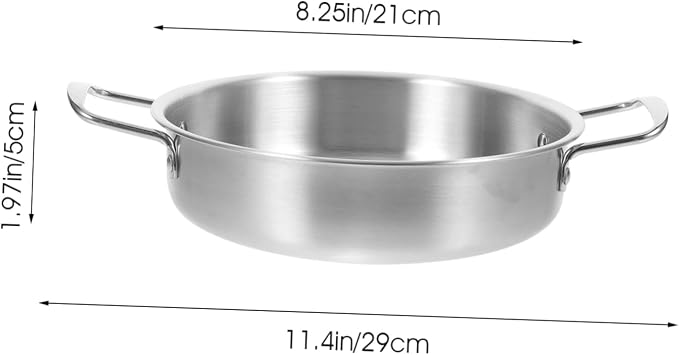 Stainless Steel Ramen Pot with Ergonomic Handles Capacity Korean Soup and Noodle Pot for Cooking Camping and Outdoor Use Easy to Clean Anti-scald Design