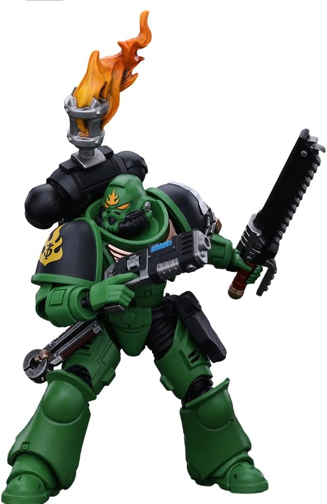 JOYTOY Action Figure 1/18 Warhammer 40,000 Salamanders Intercessors Sergeant Tsek'gan Collection Model Birthday Gifts 4.8 Inches
