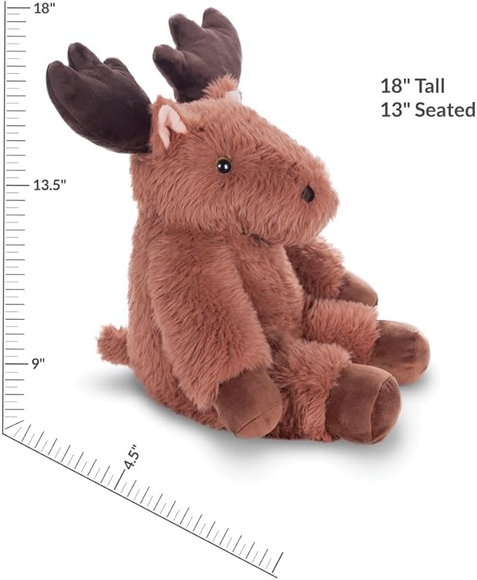 Vermont Teddy Bear Moose Stuffed Animal - Soft Brown Moose Plush, 18" for Kids