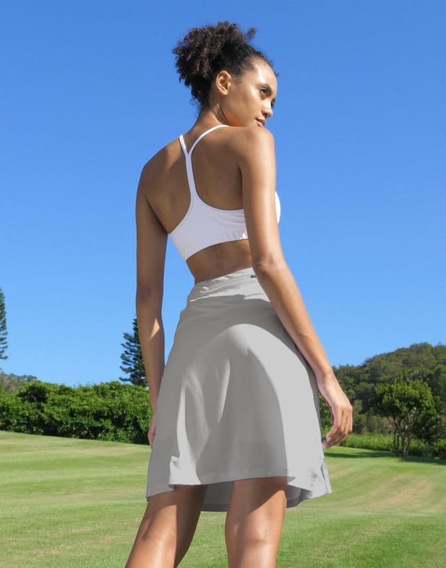 Women's 20" Knee Length Skorts Skirts UPF50+ Athletic Tennis Golf Skirt for Women Casual Summer Skirts