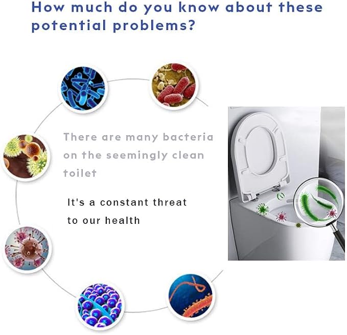EGV-50 Pieces Disposable Plastic Toilet Seat Cover Waterproof, WC Cushion Toilet Cushion for Baby Pregnant Mom, Independent Packaging Suitable for Travel