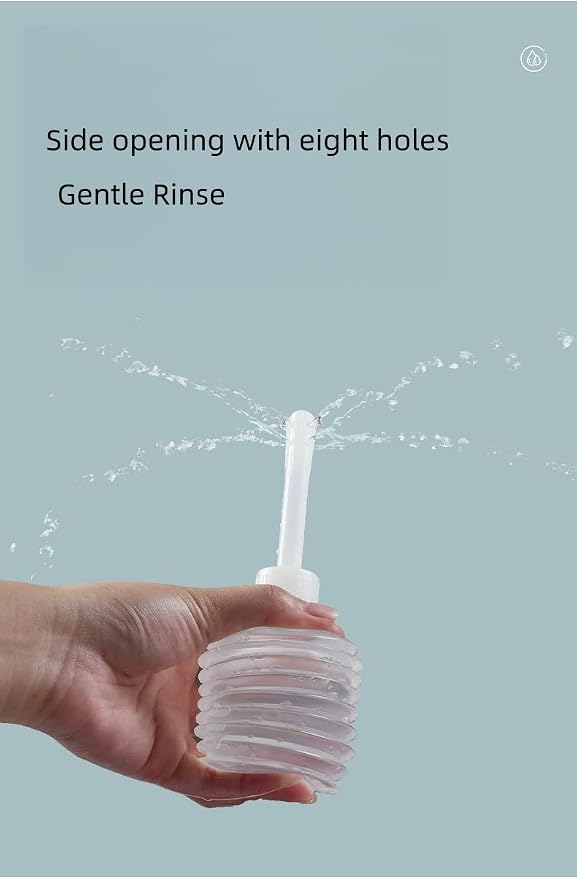 5 Pcs Disposable Vaginal Irrigators, 200ml Capacity, 8-Hole Gentle Rinse | Specially engineered with 8 side-holes for a soft, uniform, and comfortable rinse experience.