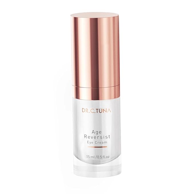 FARMASi Dr. C. Tuna Age Reversist Eye Cream, Anti-Wrinkle & Hydrating Eye Treatment with Sea Water & Hydrolyzed Algin, Brightening & Moisturizing Care for Dark Circles and Fine Lines, 0.5 fl oz