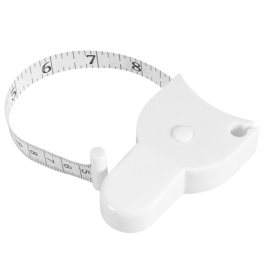 EVGATSAUTO Retractable Body Tape Measure 150cm 60in Accurate Fitness Measuring Ruler for Body Chest Waist Hip Arm with Snug Fit Auto Lock