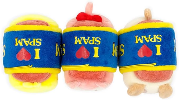 Anirollz Stuffed Animal Plush Keychain - Official SPAM Musubi Plush Toy |Soft, Squishy, Warm, Cute, Comfort, Safe| Pillow with Kitty - Birthday Deco Graduation Gift 4" Kittiroll