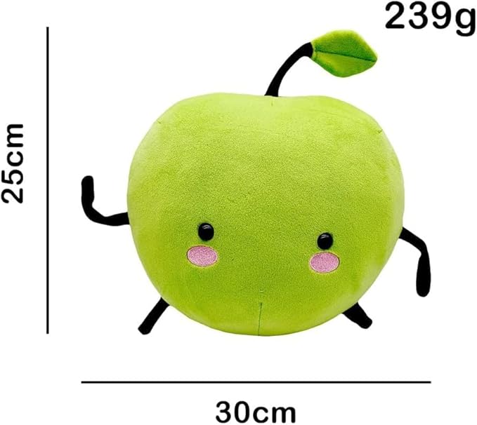 Stardew Plush Toy Valley Doll Figure Apple Junimo Plush Plants Stuffed Animal Green Soft Plush Pillow, Best Gift for Your Family (12"-30 cm) (Green Apple Juni)