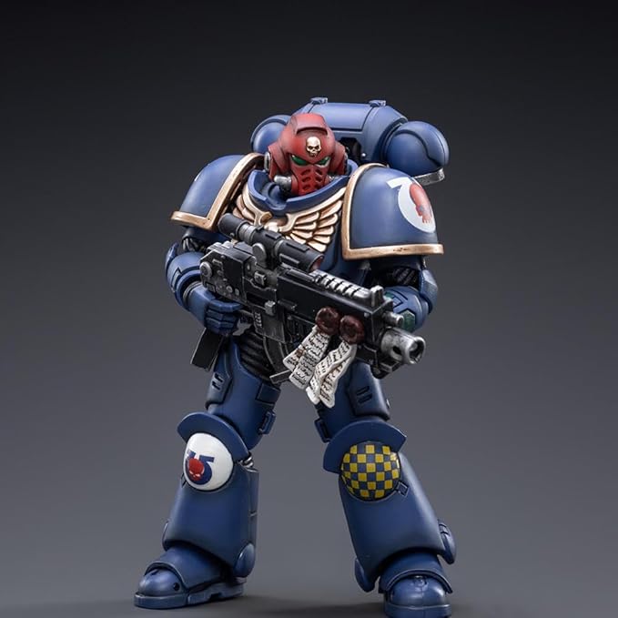 JOYTOY 1/18 Warhammer 40,000 Action Figure Ultramarines Heroes of The Chapter Brother Veteran Sergeant Castor Action Figure Collectible Military Model