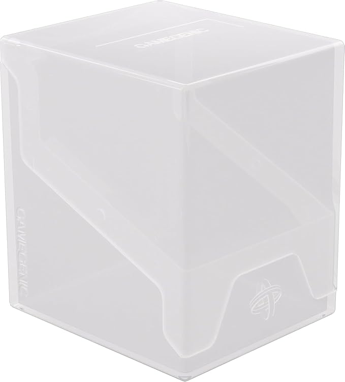 Gamegenic Bastion 100+ XL Deck Box - Compact, Secure, and Perfectly Organized for Your Trading Cards! Safely Protects 100+ Double-Sleeved Cards, White Color, Made
