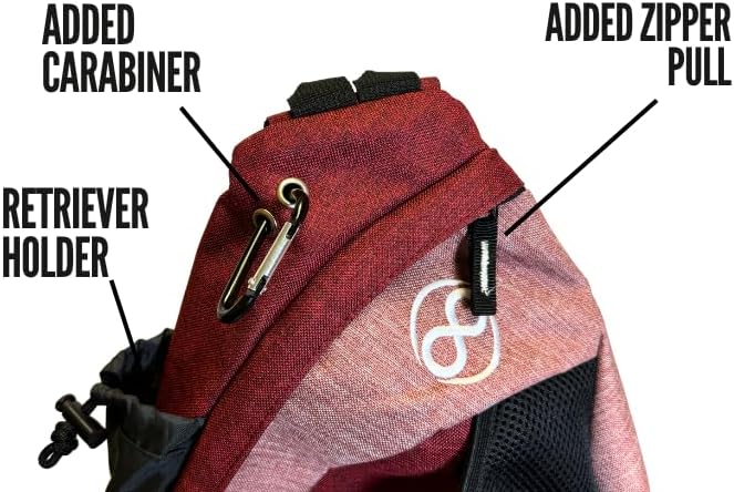 Tournament Slinger Bag | Carries 6-12 Disc Golf Discs | Includes Extra Pockets for Retriever and Mini