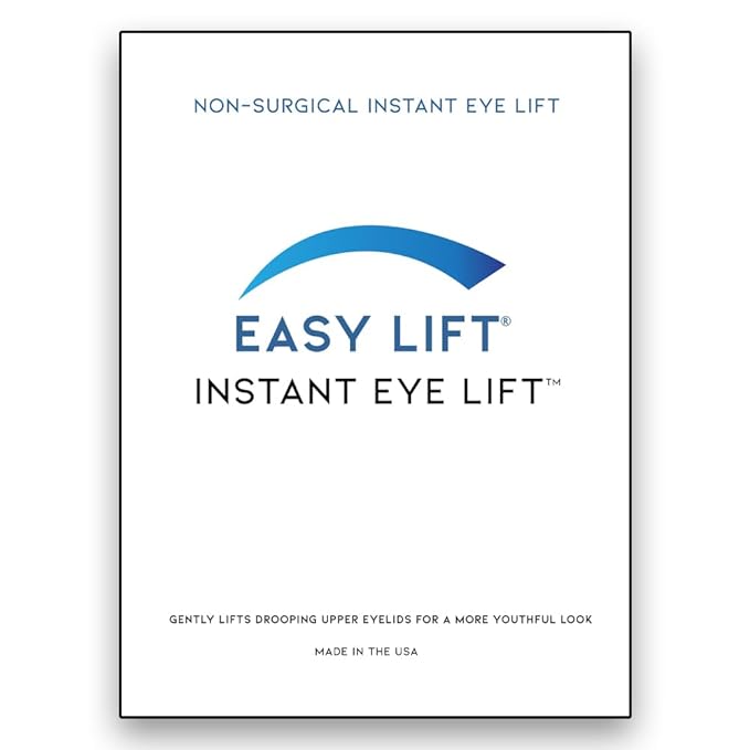 EasyLift The Original 60 Second Eye Lift Strips | Instant Upper Eyelid Lift for Droopy Eyes | As Seen On TV | Hypoallergenic, Lab Tested & Safe for Daily Use | Made in USA (64 pcs)