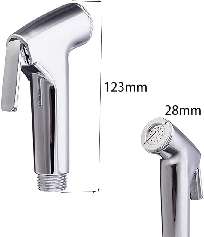 GNEGKLEAN Shower Enema Douche Kit, Stainless Steel Anal Cleaner with Handheld Spray, Flexible Hose & Nozzles, Hygienic Personal Cleansing System for Bathroom Use