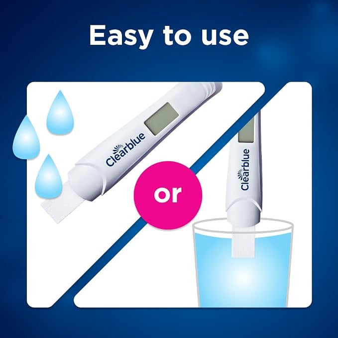Clearblue Early Digital Pregnancy Test, Early Detection at Home Pregnancy Test, 5 Ct (Pack of 12)