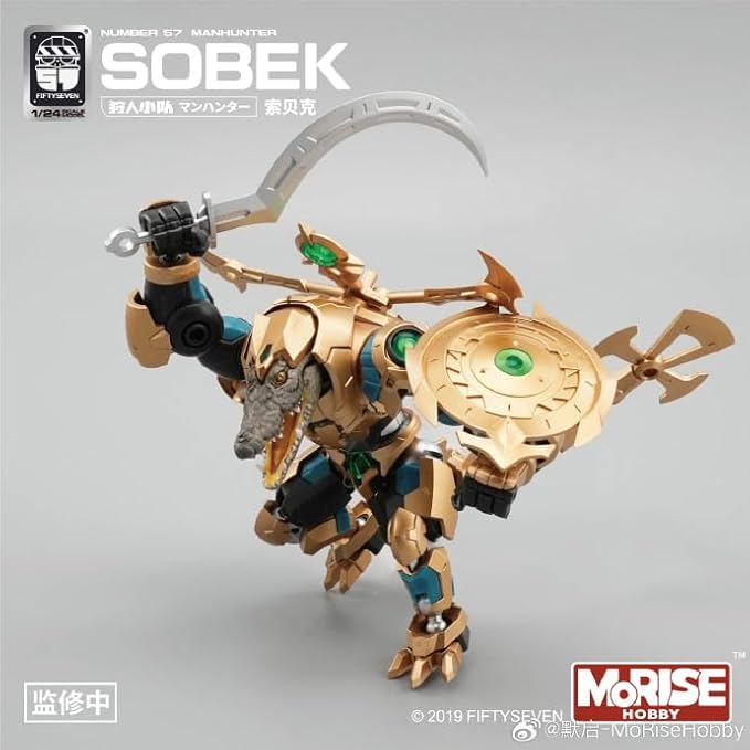 MORISE Hobby FIFTYSEVEN No.57 1/24 Action Figures - Manhunter Sobek - Model Kit,Highly Posable Collectible Model Ages 15+