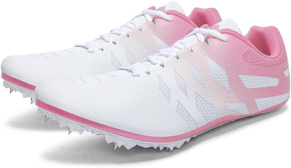 Men Women Kids Track and Field Shoes Professional 8 Spikes Running Racing Sneakers Breathable Lightweight Sprinting Shoes