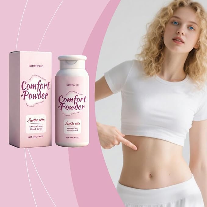 Women's Body Comfort Powder - Talc-Free Dusting Powder with Light Scent, 3.53oz | Moisture Absorbing Powder for Post-Shower & Post-Workout Freshness, Stays Dry & Comfortable All Day (1)