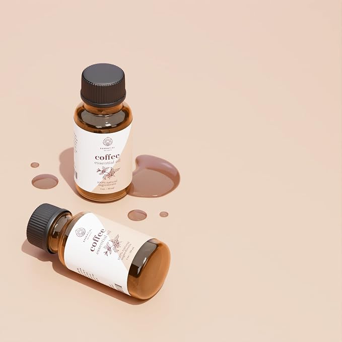 Coffee Essential Oil - Premium Grade 100% Undiluted Essential Oil | for Aromatherapy, Soaps, Lotions, & Candles | Vegan & Cruelty Free (1 Fl Oz)