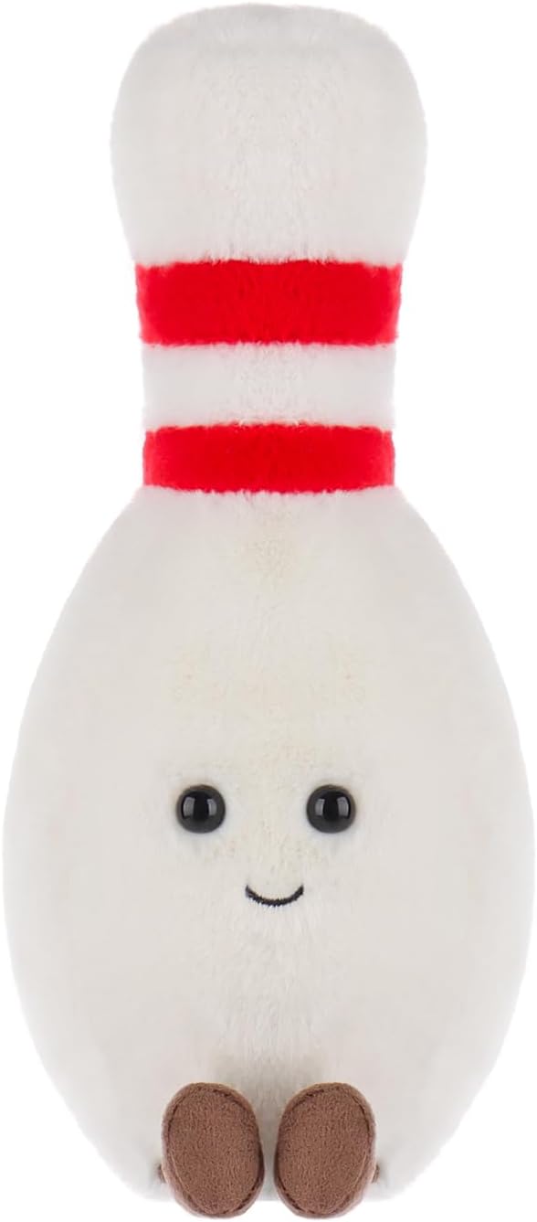 Apricot Lamb Happy Bowling Stuffed Animals for Kids, Soft Cute Plush Toys for Baby Girl and Boy, Fluffy Happy Bowling 9.5 Inches