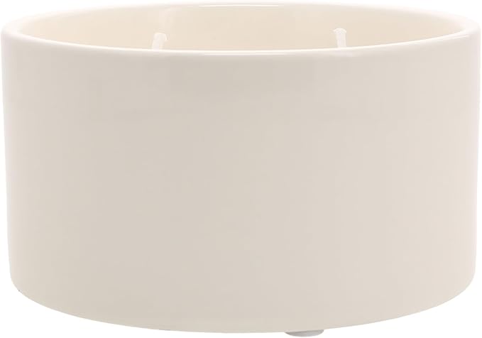 Pavilion Gift Company - Love Lives Here - 10 oz Soy Wax Ceramic Vessel Candle Housewarming Apartment-Warming Gift Present Neutral Home Decor