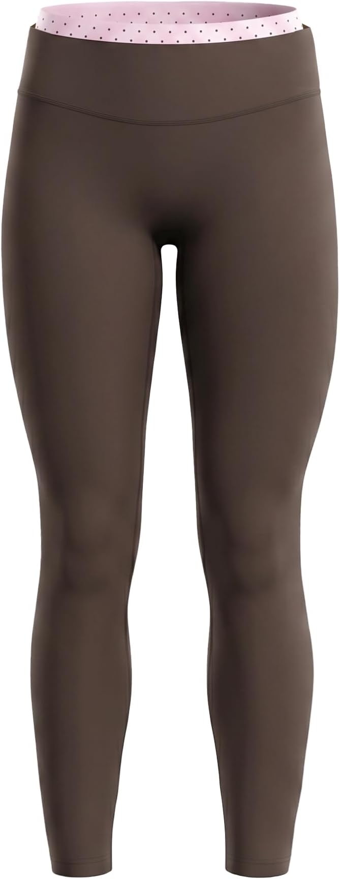 Aoxjox Women's High Waisted Workout Dual Core Leggings Color-Block Dual‑Layer Waist Buttery Soft Gym Yoga Pants 27"