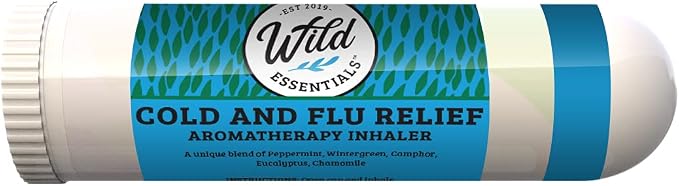 Wild Essentials Healthy 6 Pack of Aromatherapy Nasal Inhalers Made with 100% Natural, Therapeutic Grade Essential Oils to Help Keep You Refreshed and feelling Your Best