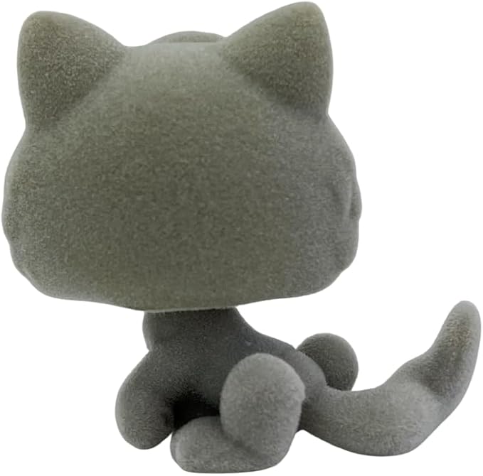 Custom Flocked Pet Shop Toy Fuzzy Animal Figure Short Hair Cat Kitty Kitten Deer OOAK (#66)