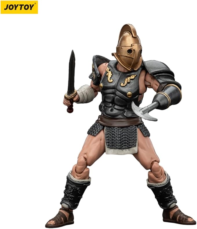 JOYTOY 1/18 Strife Roman Gladiator Secutor Gladiator Collector's Edition Action Figure-4.25in