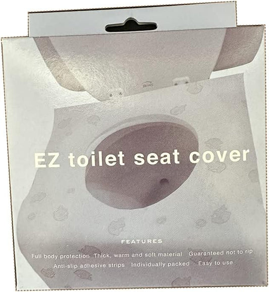 EZ Disposable Toilet Seat Covers - Waterproof, Travel-Friendly (20 Pack)