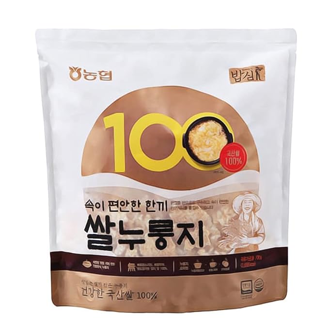 [NongHyup] Korean Scorched Rice Chips (Nurungji), Made of 100% Korean Rice, All-Natual, Organic, 농협 누룽지, 100% 한국산 쌀 (700g)