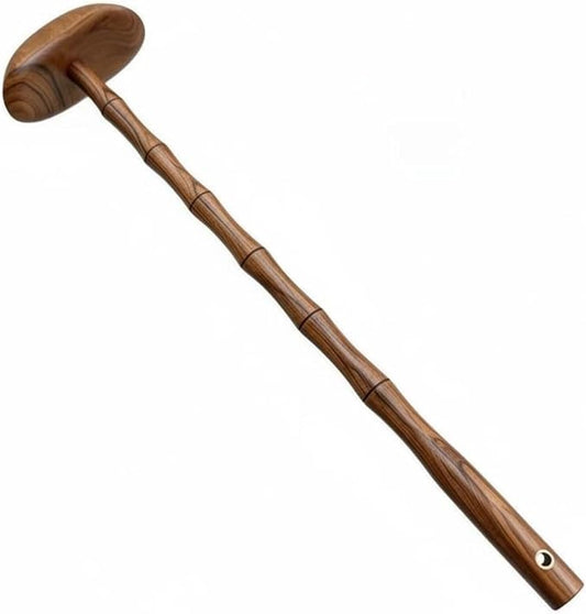 37cm Body Gua Sha Tool with Wooden Handle for Back, Neck & Shoulder, B | Muscle Scraper & Gua Sha Paddle for Lymphatic Drainage, Muscle Pain Relief, Body Contouring & Shaping