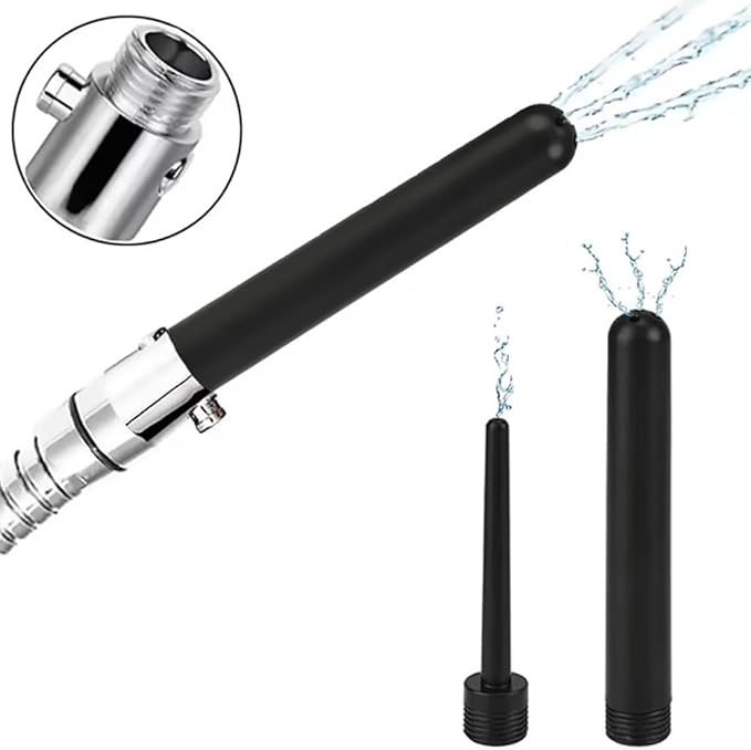 Enema Shower Kit 4-Piece Set with Control Valve Irrigation Kit for Men and Women Personal Cleansing, Easy to Operate