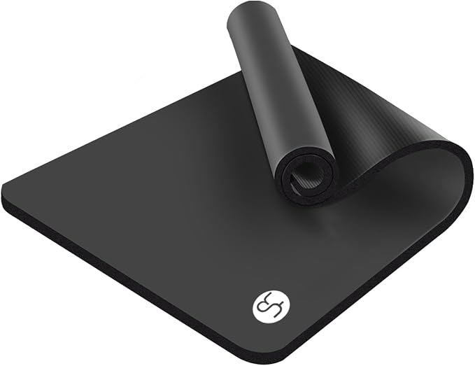 Yoga Mat for Men Women Extra Wide Exercise Mat 76"x35" 15mm Thick Large Workout Mat for Home Gym, High Density NBR Foam Mat with Yoga Bag