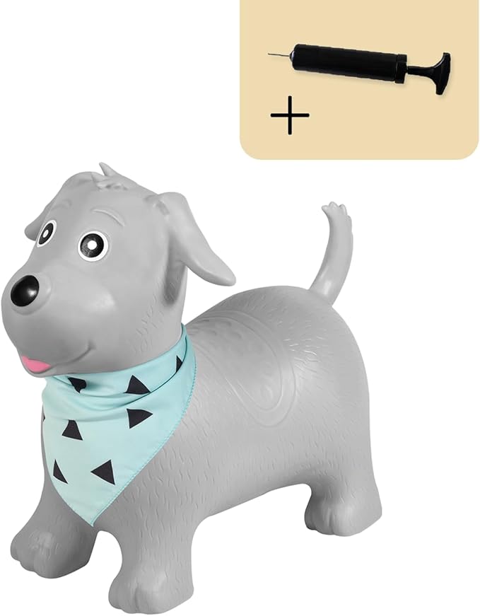 Kindsgut Bouncy Animal Hopper Dog for Children, Designed in Germany, Playful and Modern Colors, air Pump Included, Indoors and Outdoors