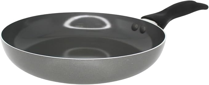 IMUSA 8 Inch Chef Cera Aluminum Ceramic Fry Pan, Gray | Cool-Touch Handle, Sautéing, Stir-Frying, Searing Eggs, Healthy Nonstick Cookware, Compatible with Electric Coil