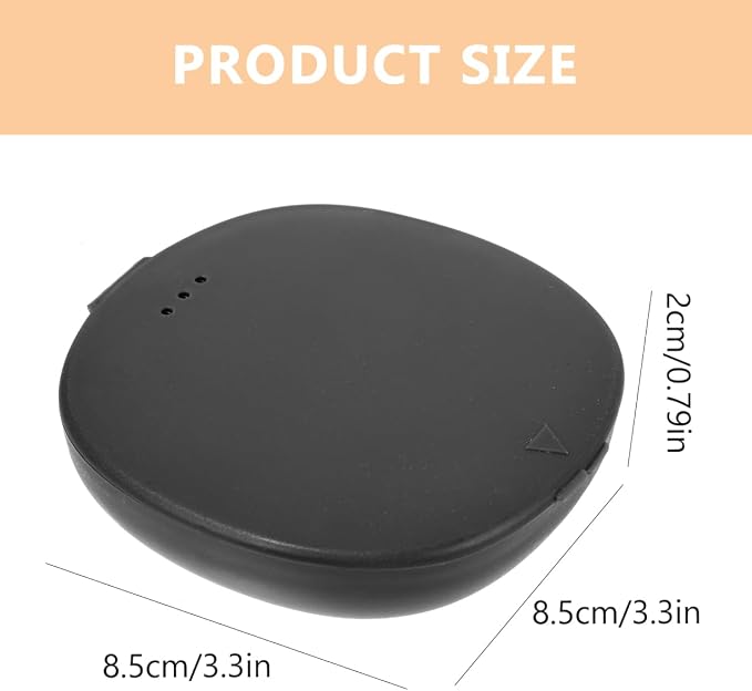 Healifty Storage Box 2 Pack Reusable Plastic Case Portable Travel Holder Compact Protective Container Keeps Clean When Not in Use