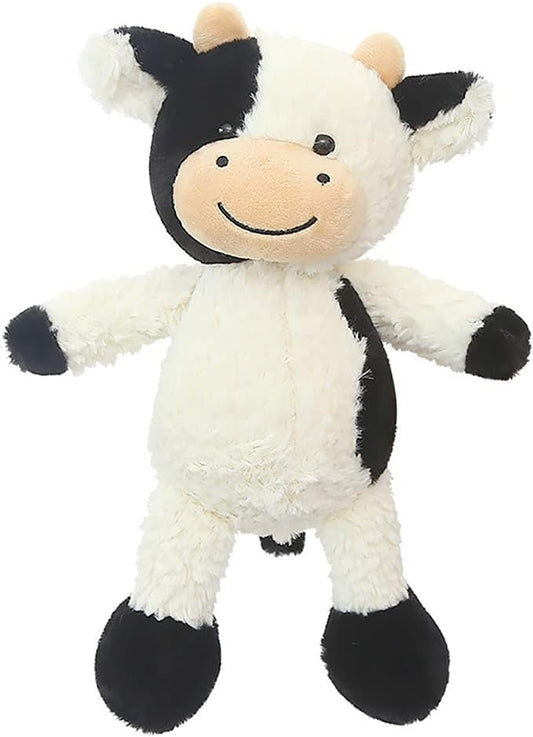 CHELEI2019 11.8" Cow Stuffed Animals Soft Cuddly Cow Plush Stuffed Animal Toy for Kids