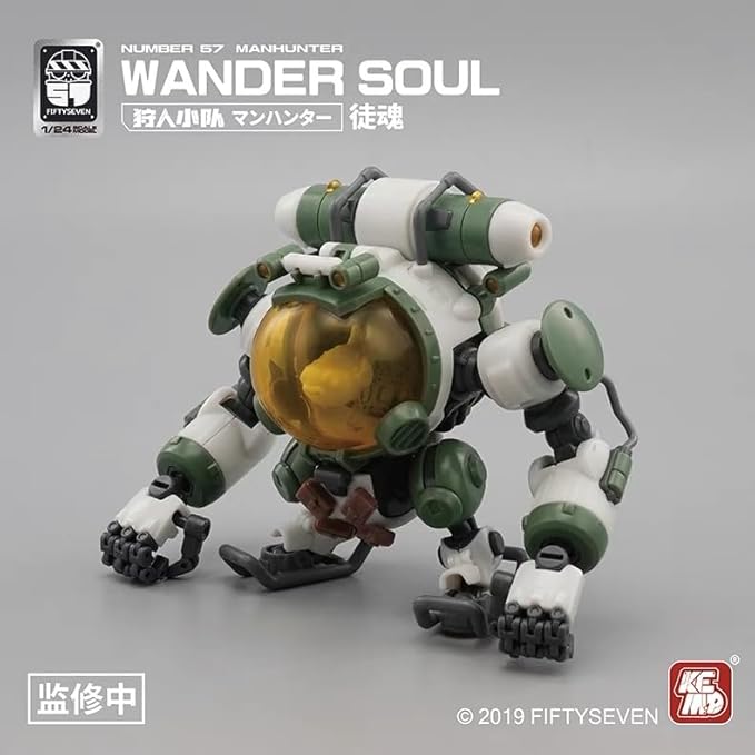 MORISE Hobby FIFTYSEVEN No.57 1/24 Action Figures - Manhunter Wander Soul - Model Kit,Highly Posable Collectible Model Ages 15+