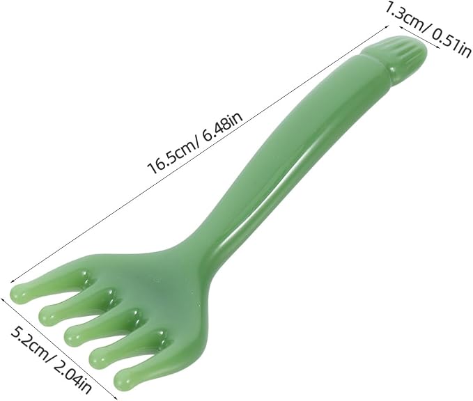 SHERCHPRY 2pcs Resin Scalp Massage Tool and Manual Head Scratcher Comb for Relaxation, Hair Stimulation, and Meridian Acupoint Soothing, Portable Handheld Massager for Home and Travel Use