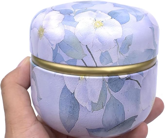 Topwon Powder Case with Powder Puff for Body Powder Container Dusting Powder Case for Baby&Mom (Purple Jasmine)