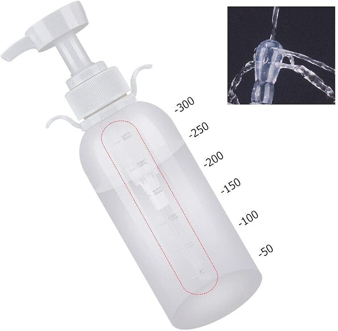 Vaginal Douche Cleansing System Female Syringe Cleaner Enema Reusable Rinse Portable Kit with 3 Nozzle 100% Safe Non-Toxic (300 ML)