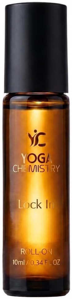 Lock in Essential Oil Roll-On 10 ml / 0.34 fl oz Pre-Diluted Pulse Point Aromatherapy Blend for Focus and Precision Citrus Green Grounded