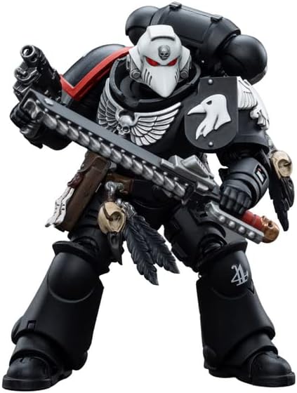 JOYTOY 1/18 Warhammer 40,000 Action Figure Raven Guard Intercessors Sergeant Rychas 4Inch Collection Model