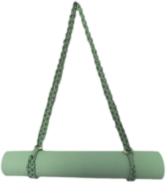 kiido Macrame Yoga Mat Carrying Strap [MAT NOT Included], Hand Woven Multi-use Strap/Carrier for Your Yoga Mat, Exercise Mat
