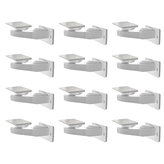 SAFELON 12 Pcs Baby Safety Cabinet Locks Childproof Drawer Locks with Screws, Kids Latch for Drawers and Cabinets, Works with Most Cabinets and Drawers.
