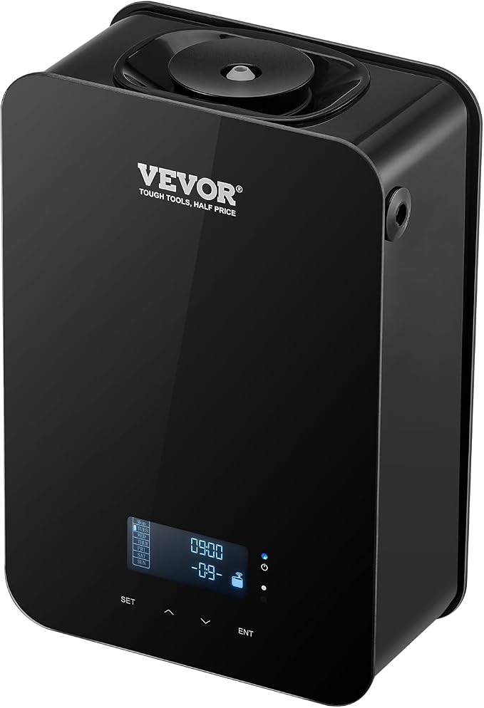 VEVOR Upgrade HVAC Scent Diffuser, Smart Scent Air Machine for Home, 180ML with Cold Air Technology, Waterless Essential Oil Diffuser, Cover Up to 2000 Sq.Ft for Living Room, Office, Spa, Hotel