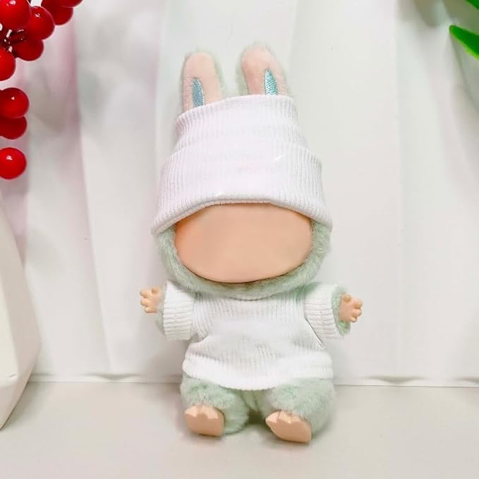 Clothes Fit for 17CM Doll, Fashion Doll Clothes Outfit Set Cute Theme Designer Toys Dress Accessories for Collector Fans Display (D White Set)