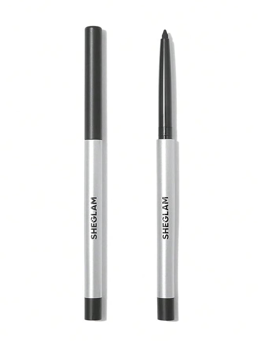 SHEGLAM On-Line Creamy Eyeliner Waterproof Matte Gel Eyeliner Pencil Smudge-Proof Long Lasting Nourishing Eyeliner With Botanicals Sodium Hyaluronate-Black